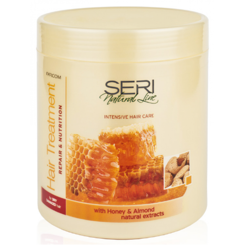 Farcom Professional Seri Natural Line Маска для сухих и поврежденных волос с медом и экстрактом миндаля 